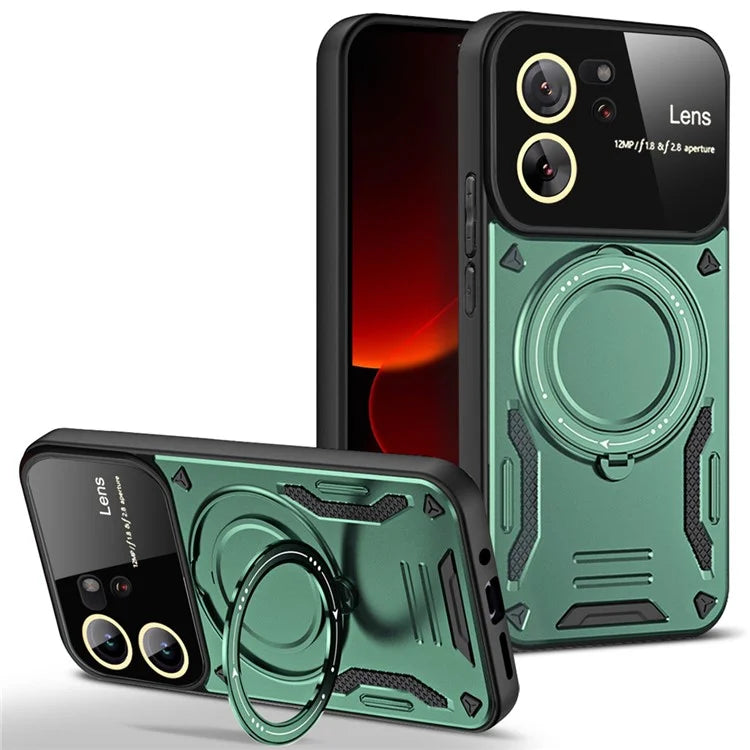 For Xiaomi 13T / 13T Pro / Redmi K60 Ultra Magnetic Phone Case Kickstand PC+TPU Hybrid Cover
