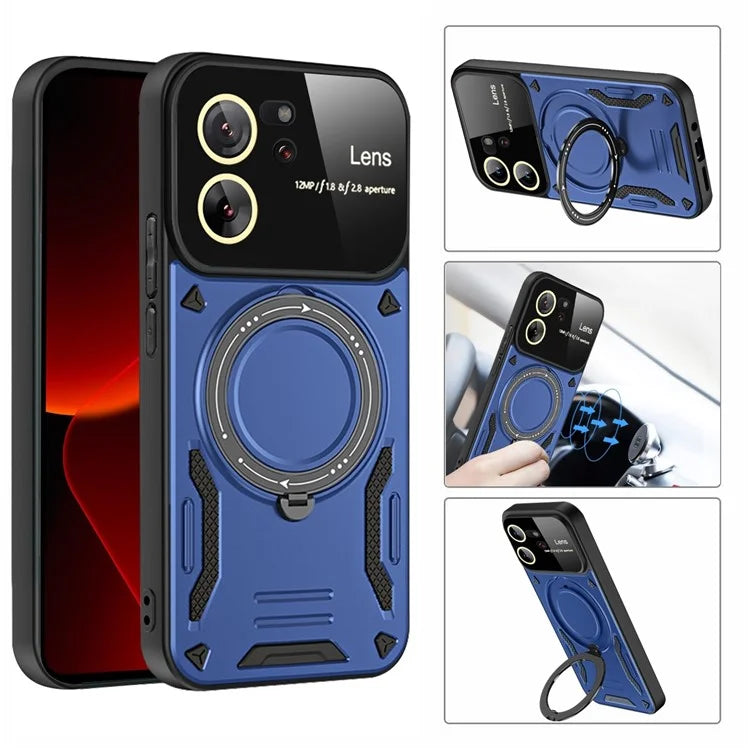 For Xiaomi 13T / 13T Pro / Redmi K60 Ultra Magnetic Phone Case Kickstand PC+TPU Hybrid Cover