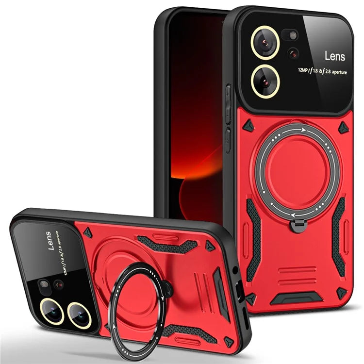 For Xiaomi 13T / 13T Pro / Redmi K60 Ultra Magnetic Phone Case Kickstand PC+TPU Hybrid Cover