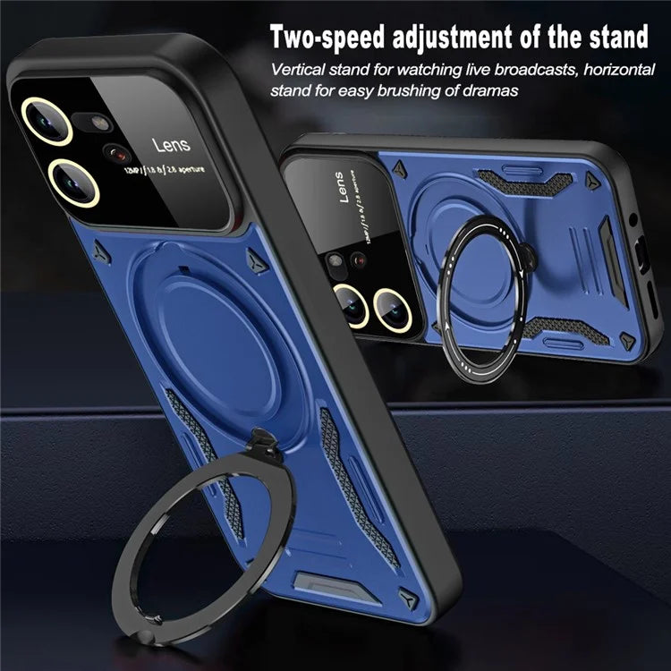 For Xiaomi 13T / 13T Pro / Redmi K60 Ultra Magnetic Phone Case Kickstand PC+TPU Hybrid Cover