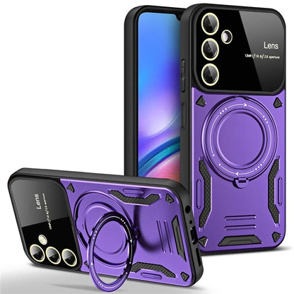 For Samsung Galaxy A05s 4G Magnetic Phone Case Ring Holder Kickstand PC+TPU Protective Cover