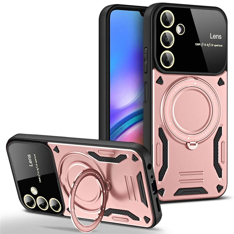 For Samsung Galaxy A05s 4G Magnetic Phone Case Ring Holder Kickstand PC+TPU Protective Cover