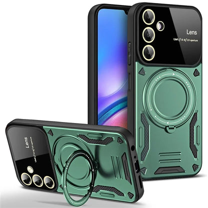 For Samsung Galaxy A05s 4G Magnetic Phone Case Ring Holder Kickstand PC+TPU Protective Cover
