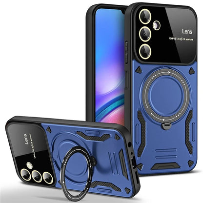 For Samsung Galaxy A05s 4G Magnetic Phone Case Ring Holder Kickstand PC+TPU Protective Cover