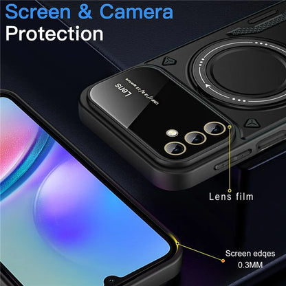 For Samsung Galaxy A05s 4G Magnetic Phone Case Ring Holder Kickstand PC+TPU Protective Cover