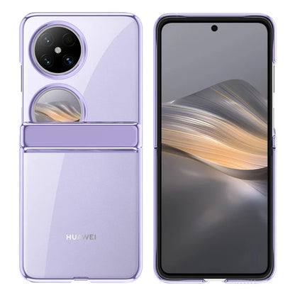 For Huawei Pocket 2 Clear Case Hinge Protection Electroplating Phone Cover