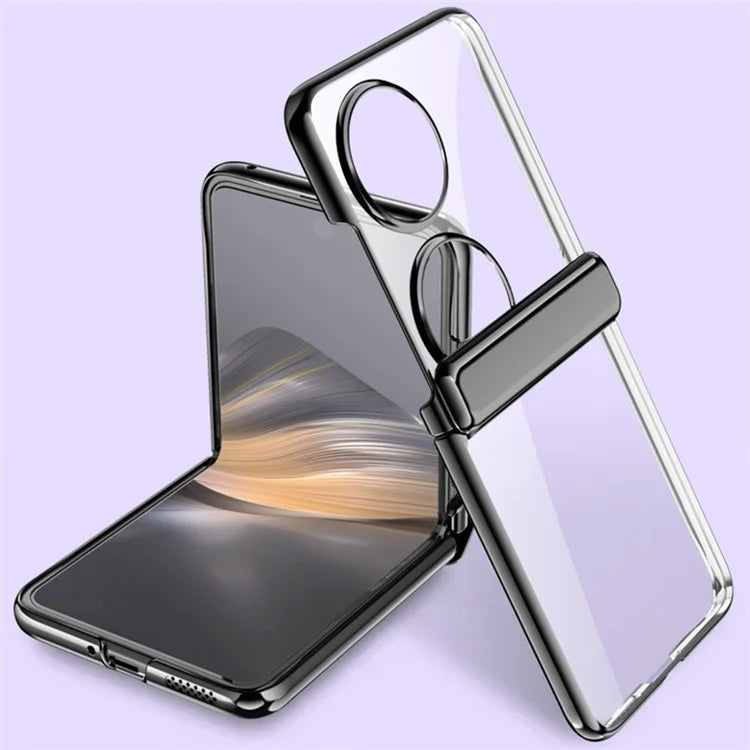 For Huawei Pocket 2 Clear Case Hinge Protection Electroplating Phone Cover
