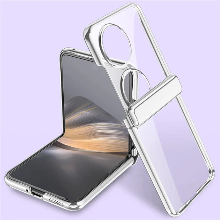 For Huawei Pocket 2 Clear Case Hinge Protection Electroplating Phone Cover