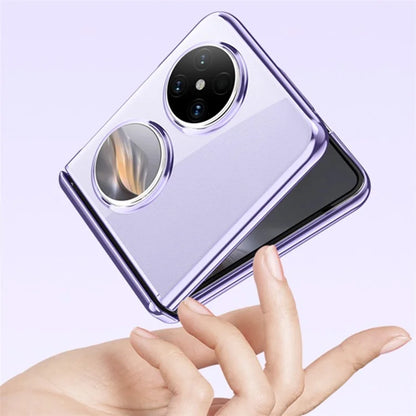 For Huawei Pocket 2 Clear Case Hinge Protection Electroplating Phone Cover
