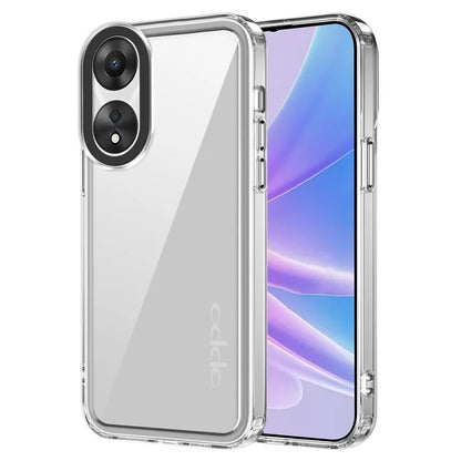 For Oppo A58 4G Cases PC+TPU Shell Anti-Scratch Clear Phone Cover