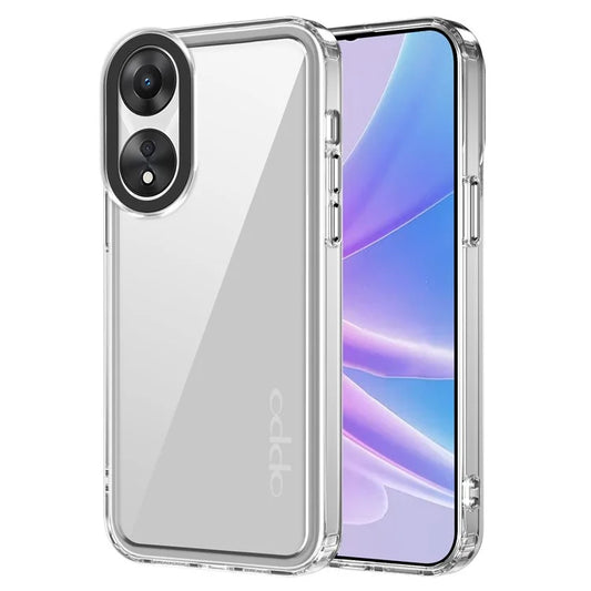 For Oppo A78 4G Shockproof Mobile Phone Cover Clear PC+TPU Phone Case