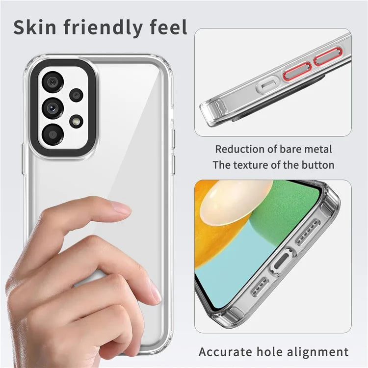 For Samsung Galaxy A23 4G / A23 5G (Global Version) / M13 4G / M23 5G / F23 5G Case PC+TPU Clear Phone Cover