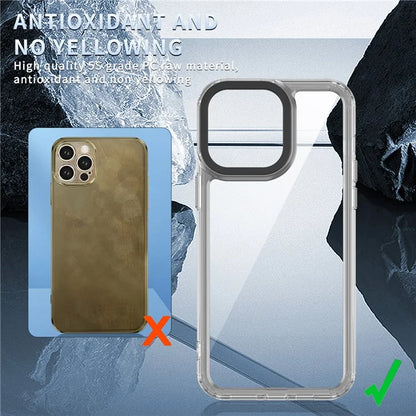 For iPhone 12 / 12 Pro Case PC+TPU Crystal Clear Phone Back Cover