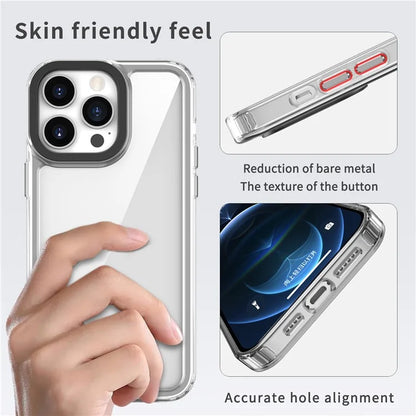 For iPhone 12 / 12 Pro Case PC+TPU Crystal Clear Phone Back Cover