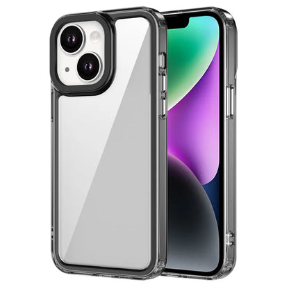 For iPhone 14 Plus Clear Case PC+TPU Hybrid Phone Cover Anti-drop Corner