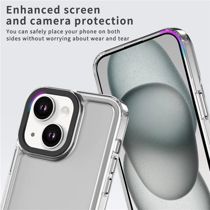 For iPhone 14 Plus Clear Case PC+TPU Hybrid Phone Cover Anti-drop Corner