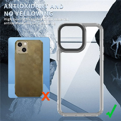 For iPhone 15 Case Clear PC Back TPU Bumper Protective Phone Cover