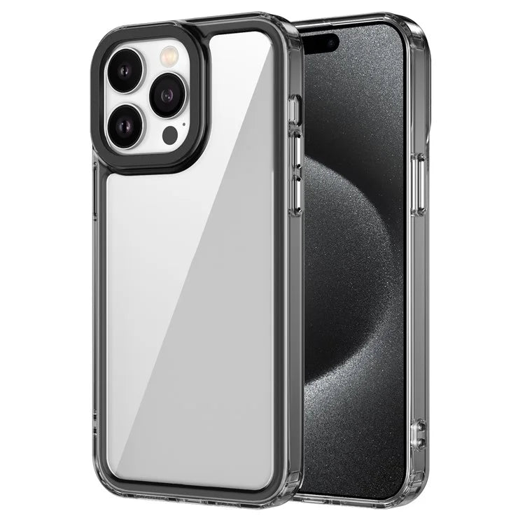 For iPhone 14 Pro Max Case HD Clear PC+TPU Mobile Phone Back Cover
