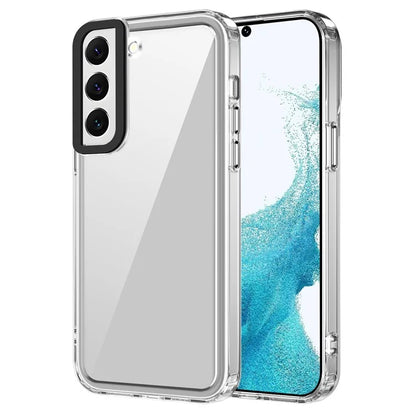 For Samsung Galaxy S22 5G Case Hybrid Design PC+TPU Anti-Fall Phone Cover