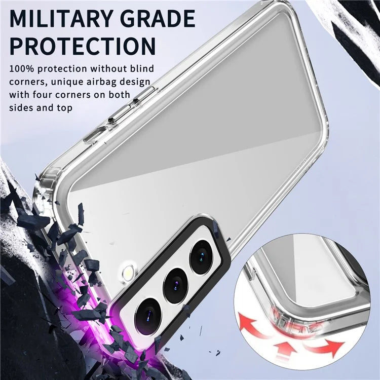 For Samsung Galaxy S22+ 5G Case Dual Layer Protective PC+TPU Phone Cover