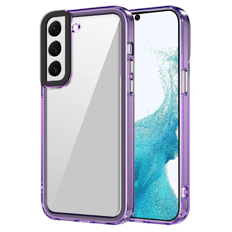 For Samsung Galaxy S22+ 5G Case Dual Layer Protective PC+TPU Phone Cover Purple