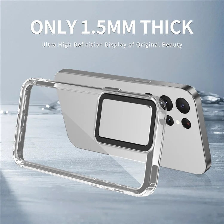 For Samsung Galaxy S22 Ultra 5G Case Slim Transparent PC+TPU Phone Cover