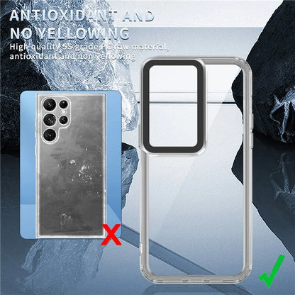 For Samsung Galaxy S22 Ultra 5G Case Slim Transparent PC+TPU Phone Cover