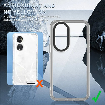 Dustproof Phone Cover for Oppo A1 Pro 5G / Reno8 T 5G PC+TPU Phone Case Anti-Scratch Shell Black