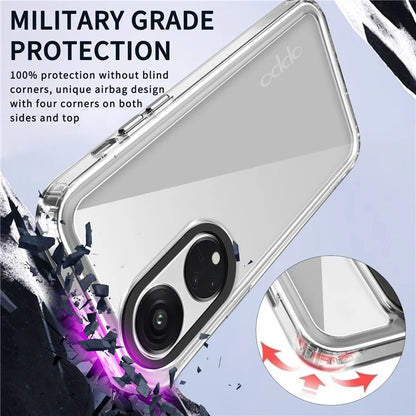 Dustproof Phone Cover for Oppo A1 Pro 5G / Reno8 T 5G PC+TPU Phone Case Anti-Scratch Shell Black