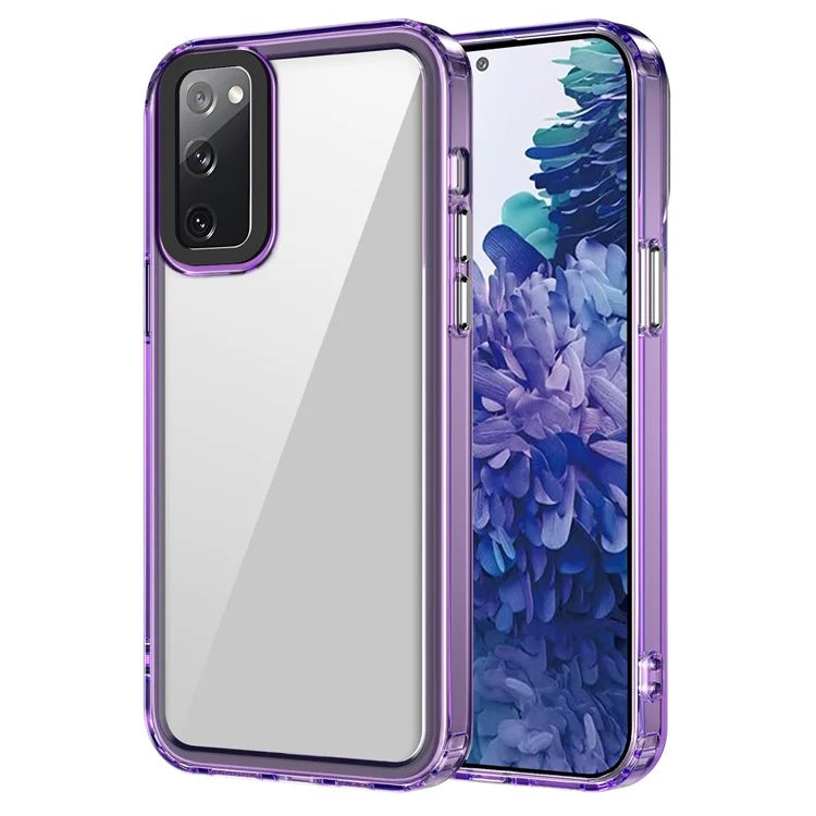 For Samsung Galaxy S20 FE / S20 FE 5G / S20 FE 2022 / S20 Lite Case PC+TPU Clear Back Cover
