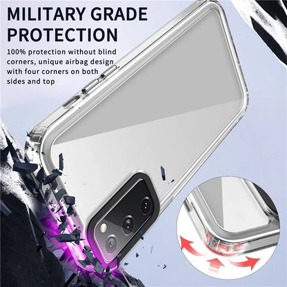 For Samsung Galaxy S20 FE / S20 FE 5G / S20 FE 2022 / S20 Lite Case PC+TPU Clear Back Cover