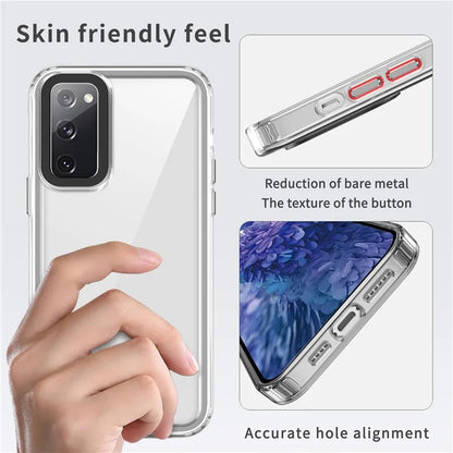 For Samsung Galaxy S20 FE / S20 FE 5G / S20 FE 2022 / S20 Lite Case PC+TPU Clear Back Cover