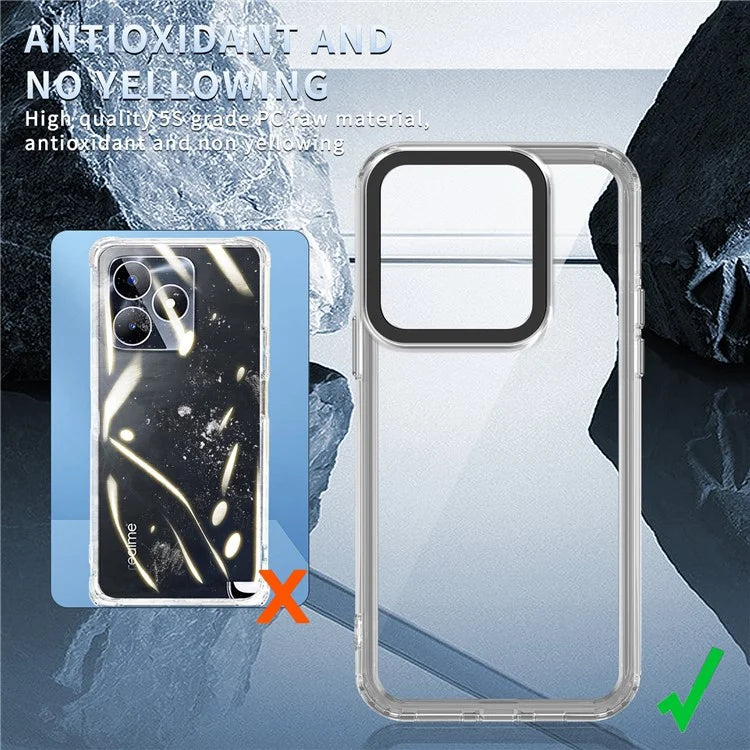 Dustproof Phone Cover for Realme C53 (Global) / Realme Narzo N53 4G Shell HD Clear PC+TPU Case