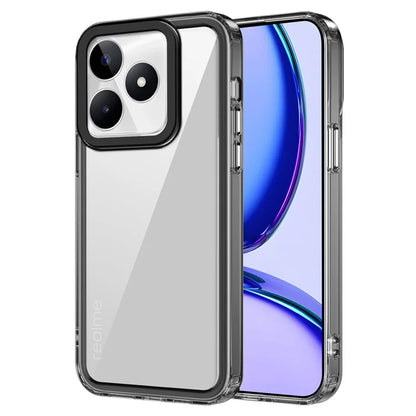 Dustproof Phone Cover for Realme C53 (Global) / Realme Narzo N53 4G Shell HD Clear PC+TPU Case Black