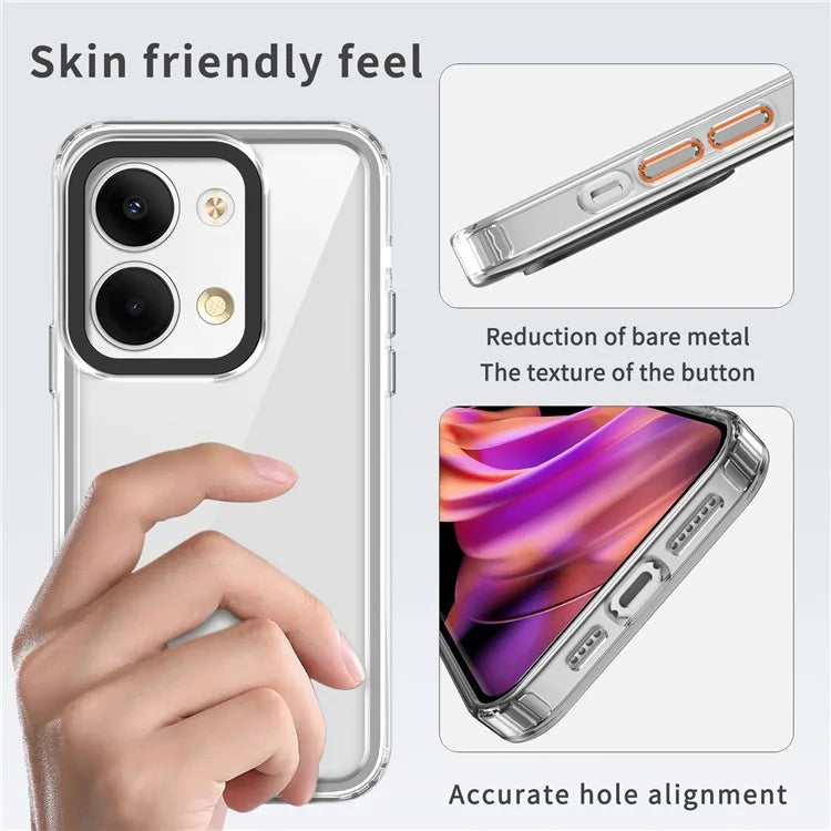 PC+TPU Case for Oppo Reno9 5G / Reno9 Pro 5G Cover Shockproof Phone Shell Black