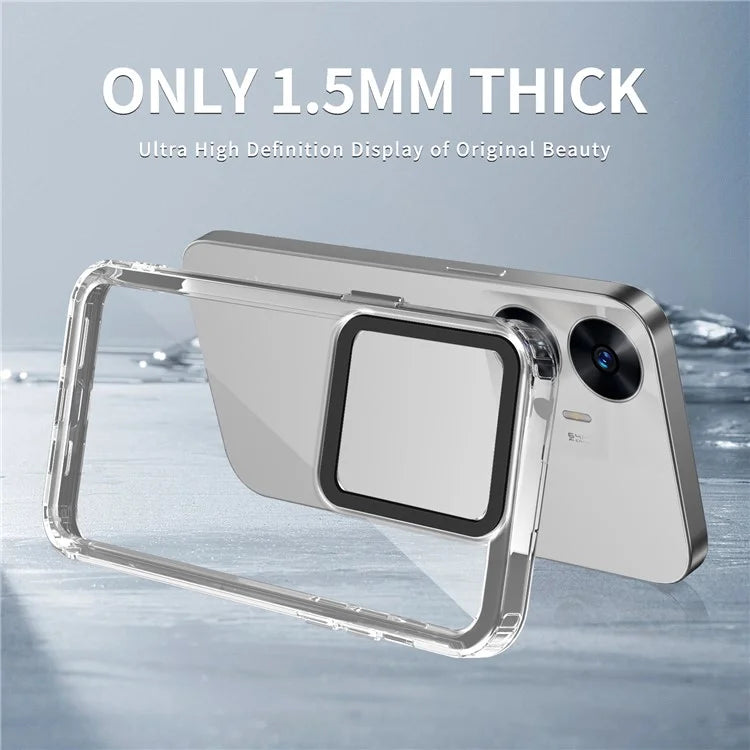 For Realme C55 Clear Case PC+TPU Military Grade Protection Phone Protector