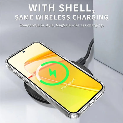 For Realme C55 Clear Case PC+TPU Military Grade Protection Phone Protector