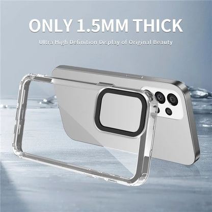 For Samsung Galaxy A73 5G Case PC+TPU 2 in 1 Crystal Clear Phone Cover
