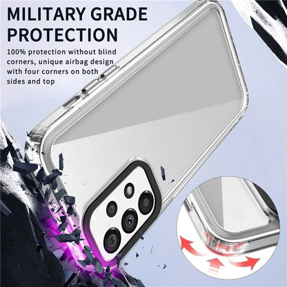 For Samsung Galaxy A73 5G Case PC+TPU 2 in 1 Crystal Clear Phone Cover