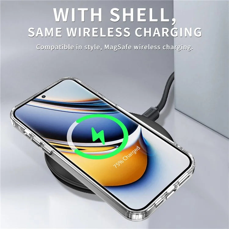 For Realme 11 Pro+ 5G / 11 Pro 5G Back Case Clear PC+TPU Drop-proof Phone Cover