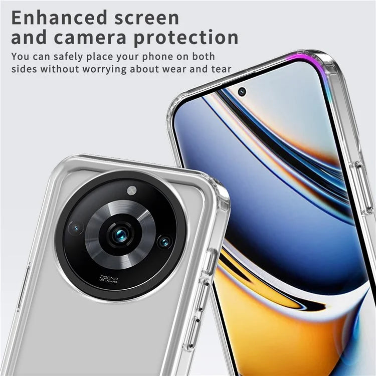 For Realme 11 Pro+ 5G / 11 Pro 5G Back Case Clear PC+TPU Drop-proof Phone Cover