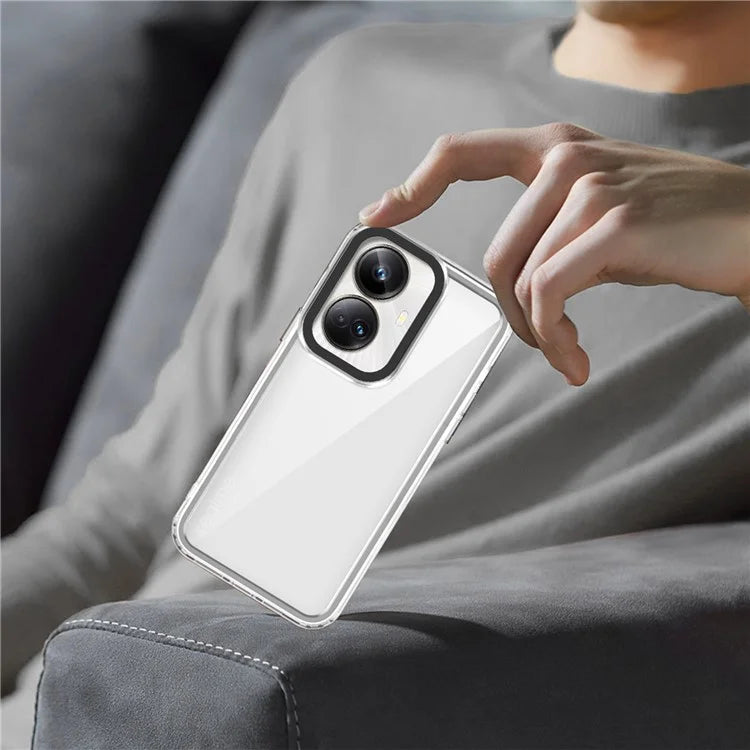 For Realme 10 Pro+ 5G Case Shock Absorbing PC+TPU Clear Protective Cover