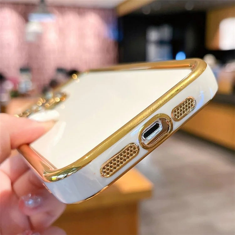 For iPhone 14 Pro Max Case Electroplating Process PC+TPU Protection Shockproof Cover