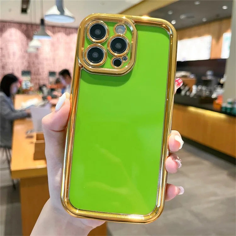 For iPhone 15 Pro Case Precise Cutouts PC+TPU Electroplating Phone Cover