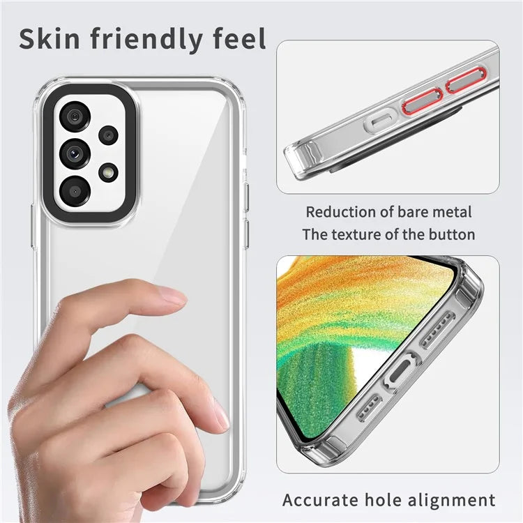 For Samsung Galaxy A33 5G Shockproof Cases PC+TPU Clear Phone Cover