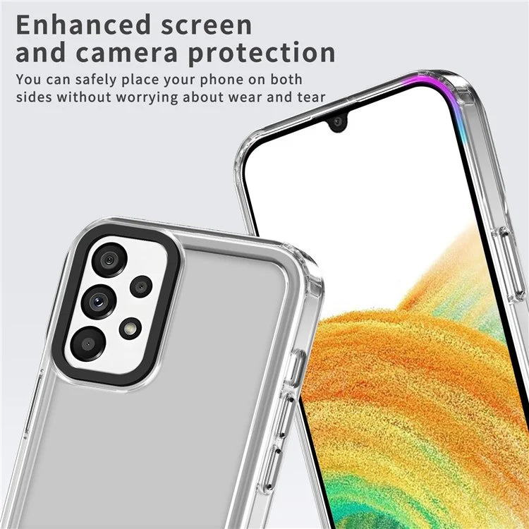 For Samsung Galaxy A33 5G Shockproof Cases PC+TPU Clear Phone Cover