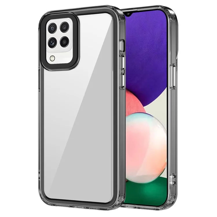 For Samsung Galaxy A22 4G (EU Version) / M22 / M32 (Global Version) 4G Case Protective PC+TPU Clear Phone Cover