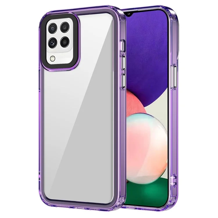 For Samsung Galaxy A22 4G (EU Version) / M22 / M32 (Global Version) 4G Case Protective PC+TPU Clear Phone Cover