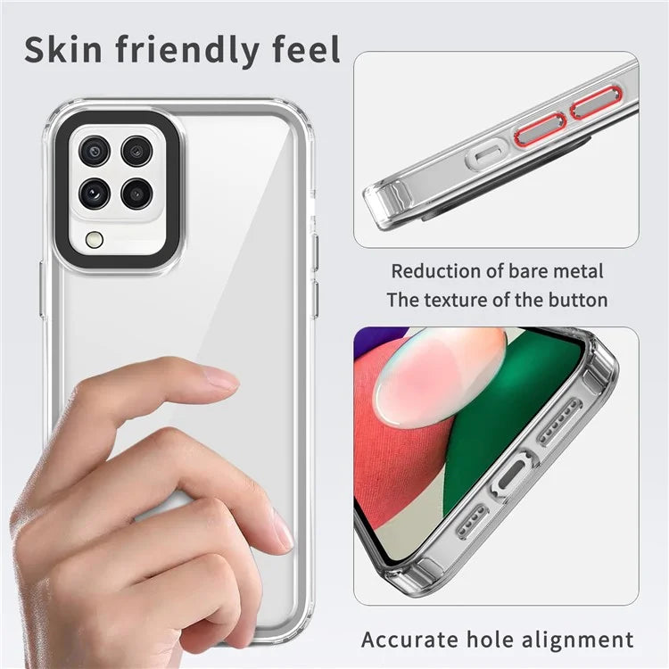 For Samsung Galaxy A22 4G (EU Version) / M22 / M32 (Global Version) 4G Case Protective PC+TPU Clear Phone Cover