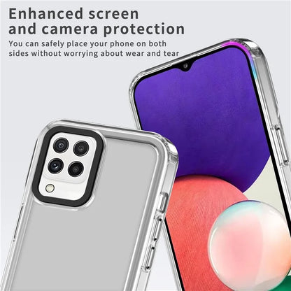 For Samsung Galaxy A22 4G (EU Version) / M22 / M32 (Global Version) 4G Case Protective PC+TPU Clear Phone Cover